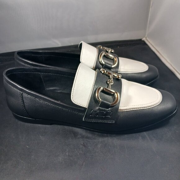 Jeffrey Campbell Velviteen Bit Leather Flat Loafer Shoes size 6.5 - Picture 9 of 12